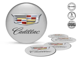 Cadillac Felgenaufkleber für Autos Luxusgewölbte Logos